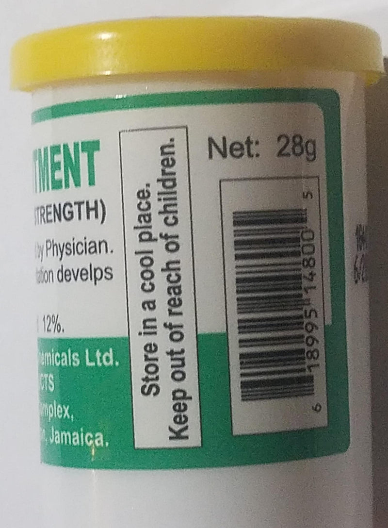 [Australia] - Bunny's Jamaican Whitfield's Ointment 28g, Double Strength, Treatment for Fungus Infection of The Skin, White, 0.98 Ounce (Pack of 1) 