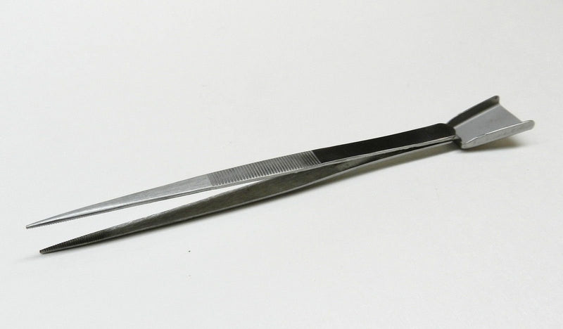 [Australia] - JTS Diamond Tweezer with Scoop For Stones Bead Work Gemologist Tweezers Shovel End 