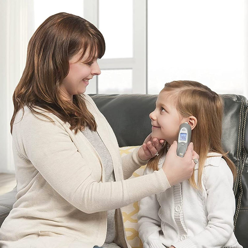 [Australia] - HealthSmart Digital Ear Thermometer for Babies, Kids and Adults - Instant and Accurate Results, Infrared Technology, Visual Fever Indicator, and 30 Disposable Lens Covers 