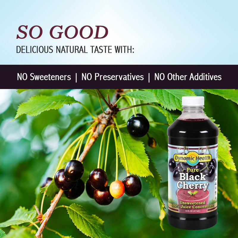 [Australia] - Dynamic Health 100% Pure Black Cherry Juice Concentrate | No Additives | Antioxidant | Urinary Tract & Joint Support | 16 Servings (Packaging Varies) 