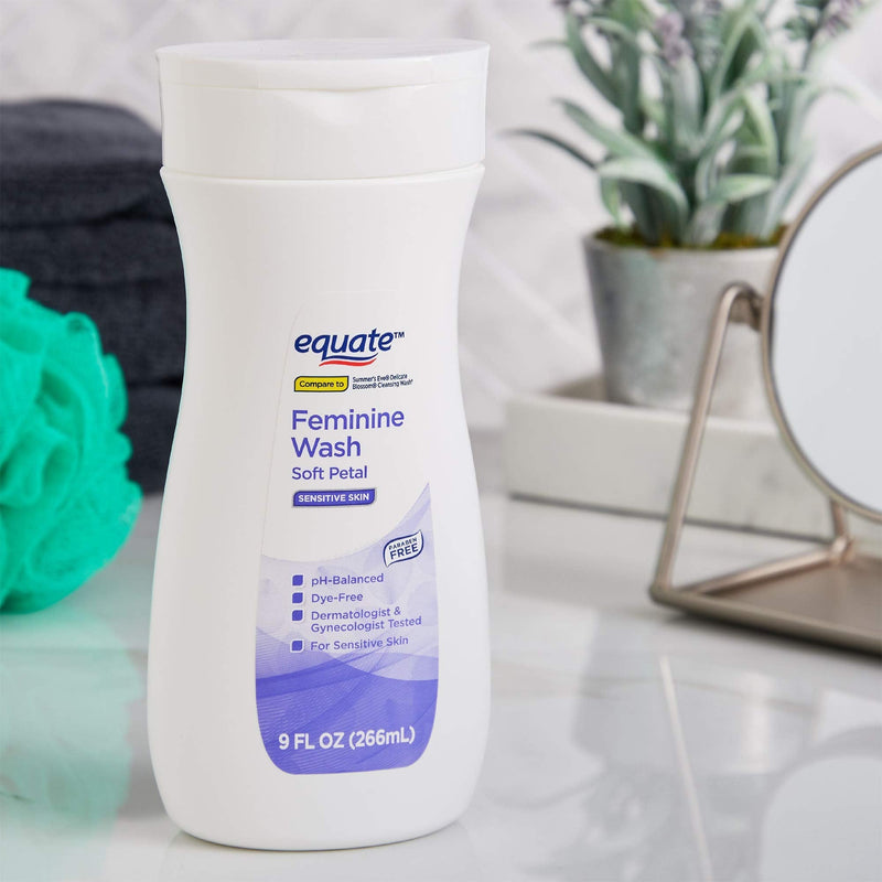 [Australia] - Equate - Feminine Wash, Sensitive Skin, Soft Petal, 9 oz (Compare to Summer's Eve) 