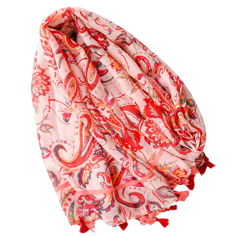 [Australia] - FAIRYGATE Women's Scarves & Wraps Pretty Oversized Fringed Boho Shawl Scarf 52010 70.8 x 33.5 Inch 
