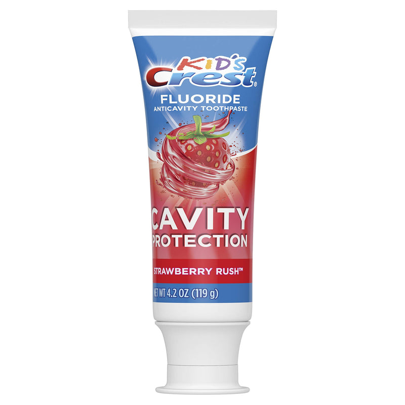 [Australia] - Crest Crest Kids Anticavity Cavity Protection Fluoride Toothpaste for Children Strawberry Rush, 4.2 Oz, 
