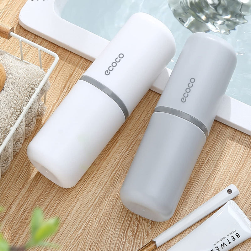 [Australia] - Meiyijia Toothbrush Case Cup, Wheat Straw Toothbrush Holder Travel Cup, Washing Cup, Use for Travel Hiking Camping School Bathroom (white/1) White/1 