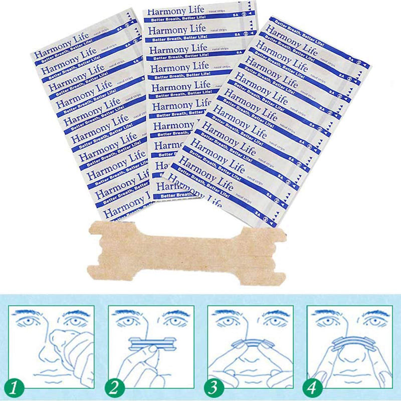 [Australia] - RZJZGZ 50 Pcs Anti Snoring Nasal Strips Medium Better Breathe Good Sleeping Nasal Pads(55 * 16mm) (50) 