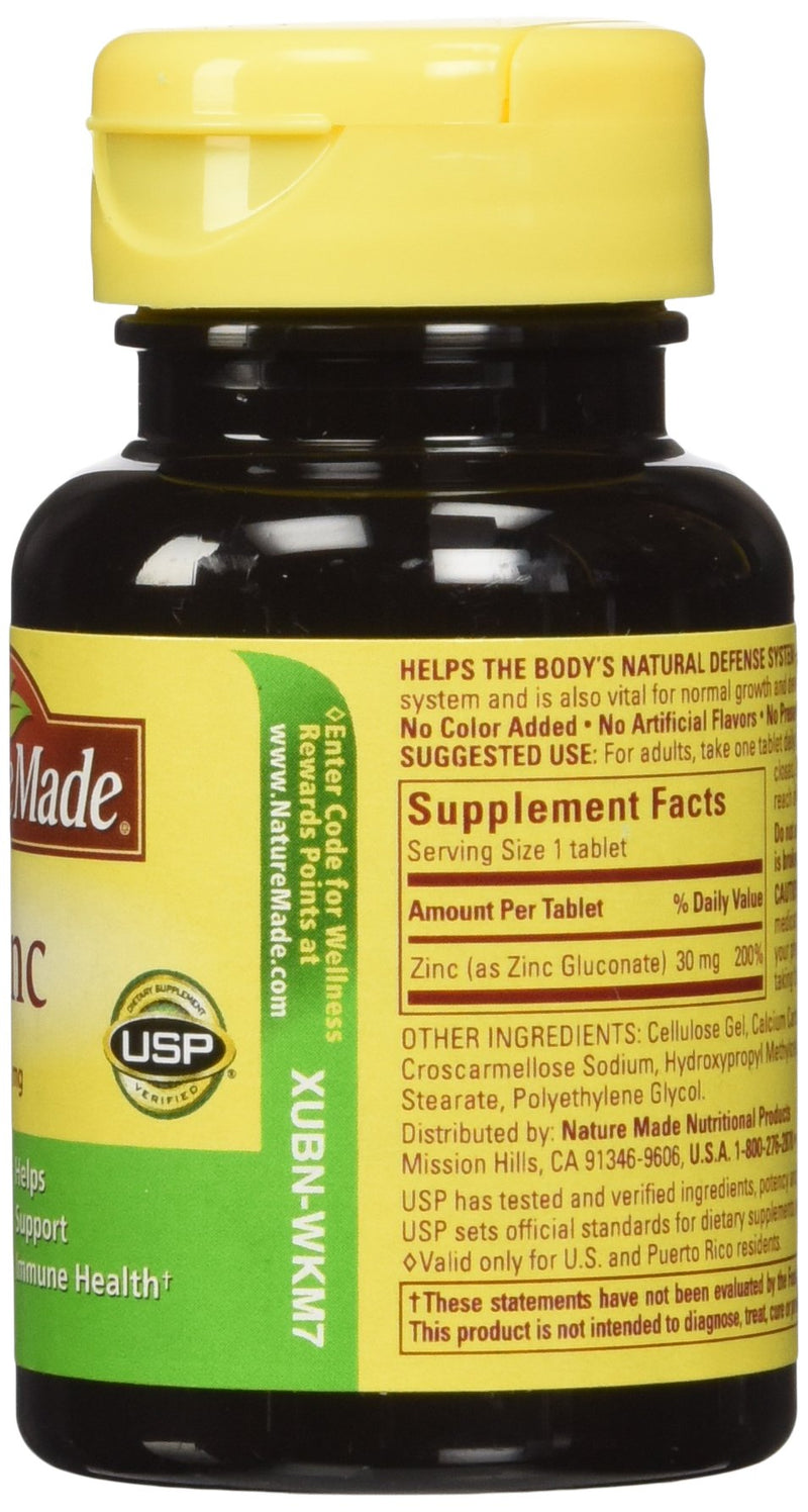 [Australia] - Nature Made Zinc Tabs - 30 mg - 100 ct 