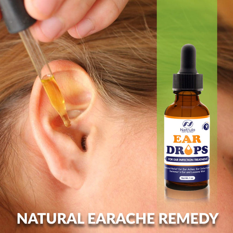 [Australia] - Natural Ear Drops for Ear Infection Treatment – Herbal Eardrops for Adults, Children & Pets – Relieves Ear Aches, Infections, Itchy Ears, Swimmer's Ear, & Loosens Wax – Kids Safe Treatment Made in USA 