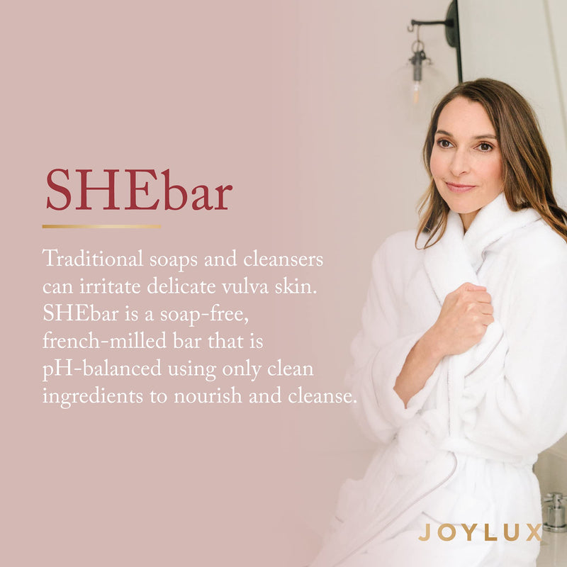 [Australia] - Joylux SHEBar | Yoni Bar Soap for Women | Intimate Wash | With Coconut Oil and Argan Oil | pH Balance for Women | Intimate Care 