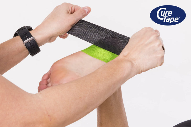 [Australia] - CureTape® Sports Kinesiology Tape | 30% Stronger Adhesion for Extreme Sporting Conditions | Waterproof & Quick Dry Viscose | Recover Faster, Train Harder! (Black) 0 