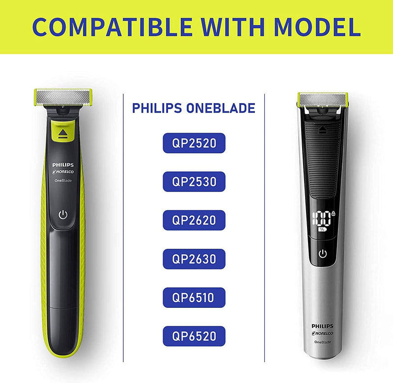 [Australia] - Guide Comb for Philips OneBlade & OneBlade Pro, QP2520, QP2530, QP2620, QP2630, QP6510, QP6520 Facial Hair Clippers Beard Trimmer 4pcs/ Set Mixed Replacemen Pack Kit (1/2/3/5 mm) 1/2/3/5 Mm 