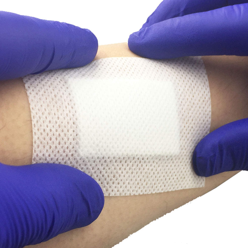 [Australia] - Pack of 10 Adhesive Sterile Wound Dressings - Suitable for cuts and grazes, Diabetic Leg ulcers, venous Leg ulcers, Small Pressure sores (60mm x 70mm) 