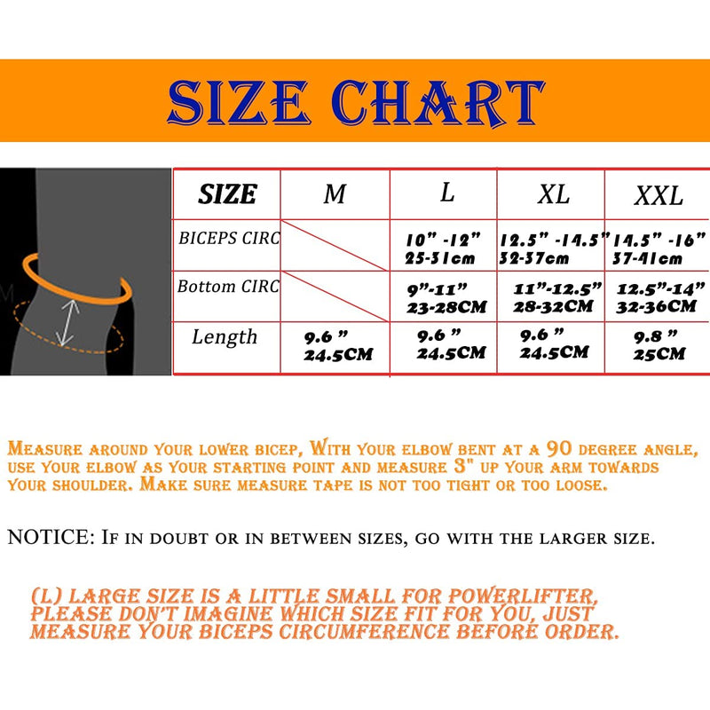 [Australia] - Laxmedi Elbow Sleeves Weight Lifting, Pair of Compression Elbow Brace Support Strong Powerlifting Sleeve Strap for Protect Arms Tricep Tendonitis Workout Strongman Gym(X-Large) X-Large 