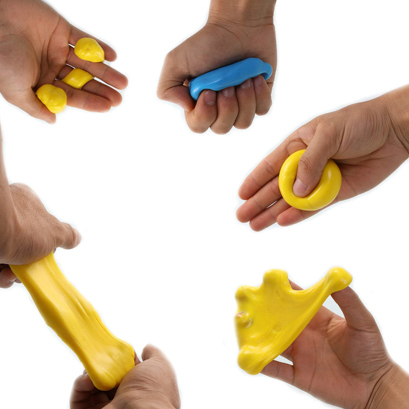 [Australia] - Exercise Putty - Therapy Putty - Play Putty for Kids (4 Pack, 1.8-oz Each) Hand Exercise Rehabilitation, Stress and Anxiety Relief, Increase fine Motor Skills and Finger Strength. - CLOUD PUTTY 