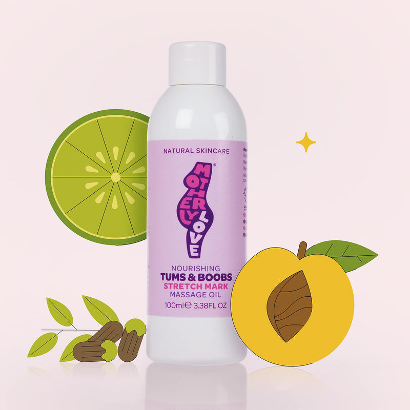 [Australia] - Motherlylove MOTHERS PAMPER Gift Set | 100% Natural & Vegan: Stretch Mark Oil, Bath Oil & Pulse Point | Made in UK by an Expert Midwife 