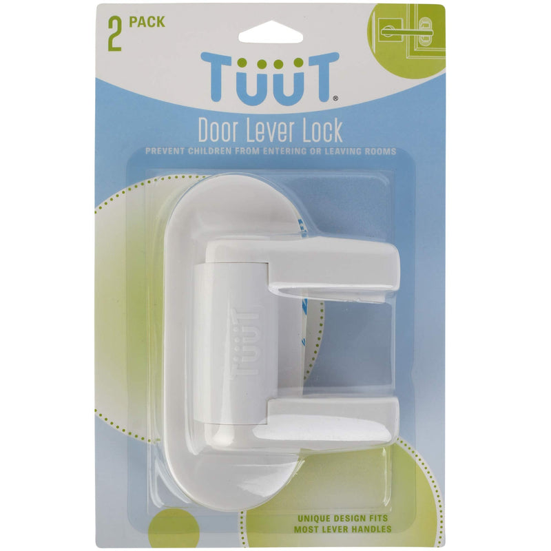 [Australia] - Door Lever Lock (2 Pack) Child Proof Doors & Handles 3M Adhesive - Child Safety By Tuut 