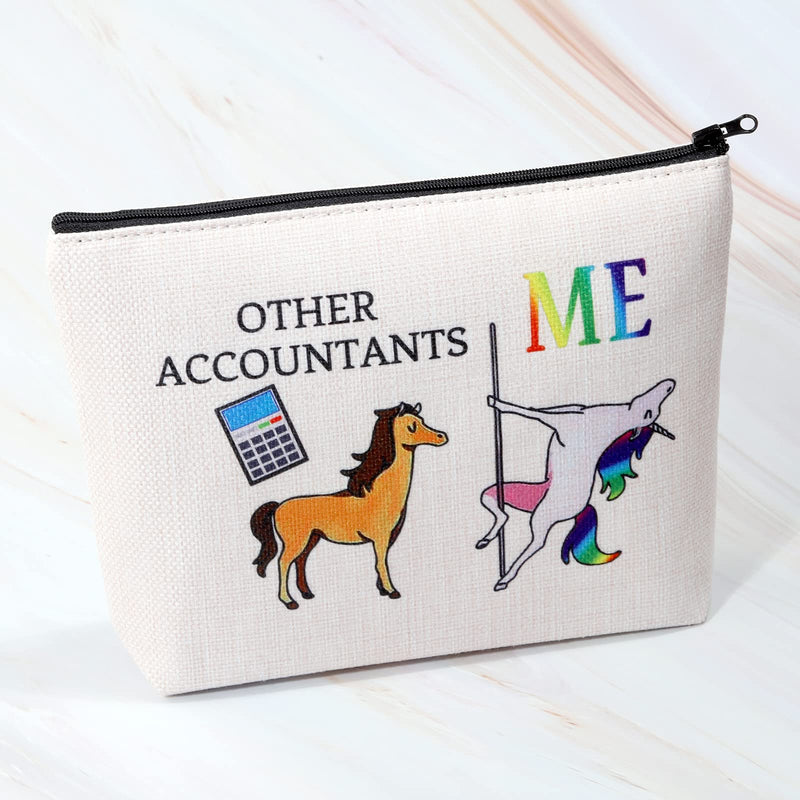 [Australia] - Accountant Gifts for Women Accountant Makeup Bag Other Accountants Me Unicorn Funny Accountant Gifts Accountant Bag 