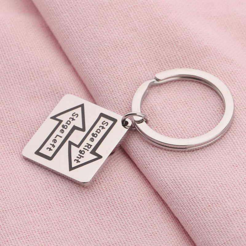 [Australia] - KUIYAI Theater Keyring Stage Right Stage Left Keychain Musical Theater Gift 