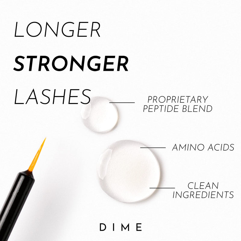 [Australia] - DIME Beauty Eyelash Boost Serum, Eyebrow and Eyelash Enhancer Boosting Health and Life Span of Hair Follicles, 1 Count 