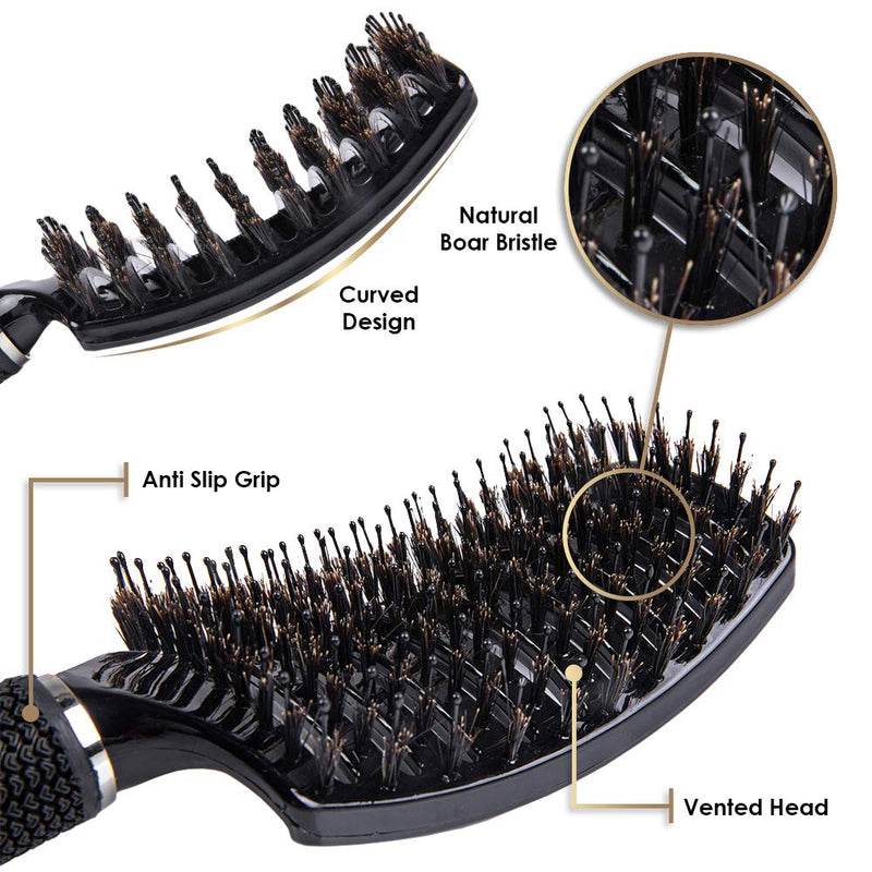[Australia] - ThickTails Detangling Vented Brush- Boar Bristle (Duo Pack) 