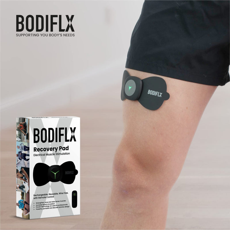 [Australia] - BODIFLX Recovery Pad - Wireless EMS Muscle Stimulator - Targeted Pain Relief for Back, Muscle Pain, Sciatica, Neck, Knee, Arthritis, Stressed & Sore Muscles 