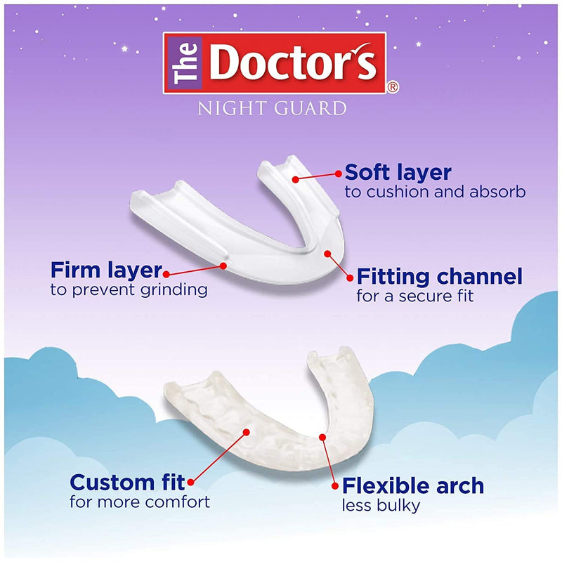 [Australia] - The Doctor’s NightGuard for Teeth Grinding, Custom-Fit Dental Guard for Nighttime 6x5x4 Inch (Pack of 1) 