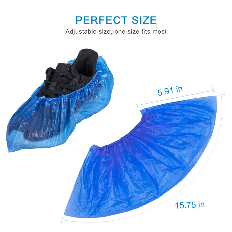 [Australia] - KCTUKA Disposable Shoe Covers, 50 PCS (25 Pairs) Green Convenience Boot Cover, Waterproof, Non slip, Dust proof, Protect Your Shoes, Floor, Carpet, One Size Fit Most 50 Pack (25 Pairs ) 