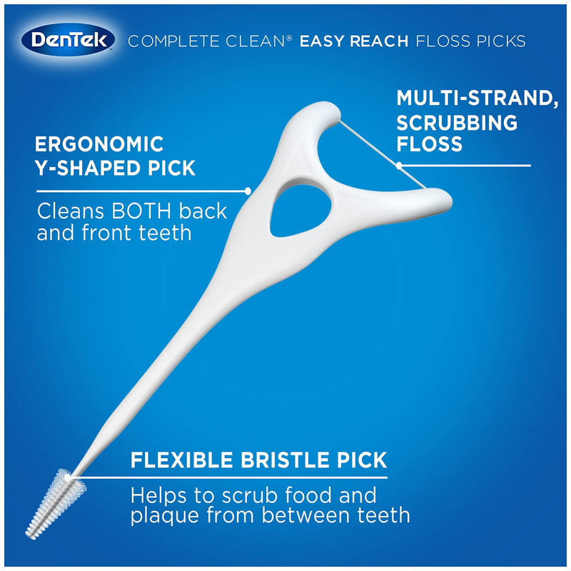 [Australia] - Dentek Floss Picks Complete Clean Back Teeth 75 Count (2 Pack) 75 Count (Pack of 2) 