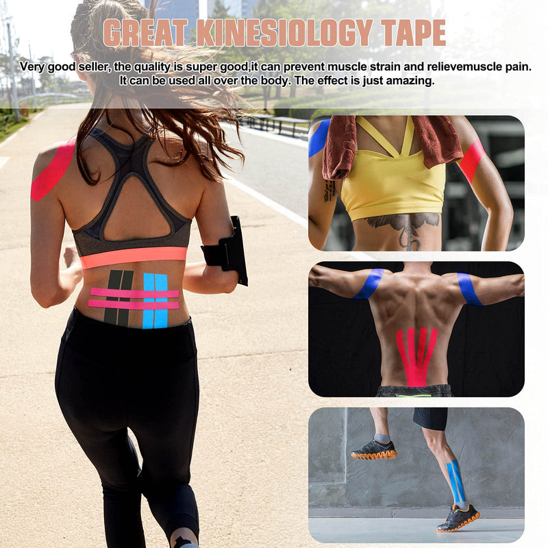 [Australia] - Kinesiology Tape (1 Uncut Roll) Kinetic Tape 16.4 ft Waterproof Athletic Sports Tape Physio Tape for Knees, Shoulder, Ankles, Elbow, Pain Relief,Joint Support (Beige) (1 Roll )Beige 