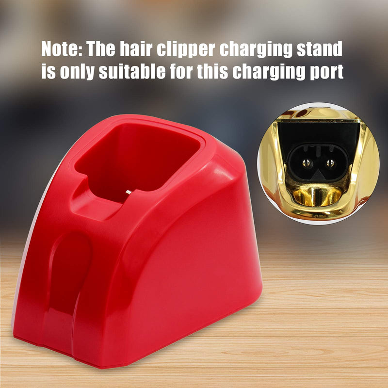[Australia] - Anrom Hair Clipper Charging Stand, Special Socket Type Charging Stand for Barber Salons, Suitable for Wahl #8148, 8164, 8509, 8591，81919 Hair Clippers (red) red 