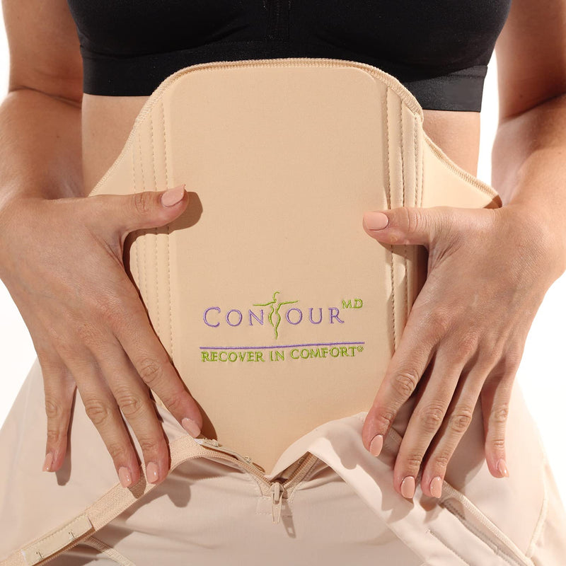[Australia] - Lipo Ab Board for Stomach - Ab Compression Board and Ab Flattening - Barely Visible and Ergonomic for Post Tummy Tuck, Liposuction Surgery, Lipo Pad - One Size Fits Most 