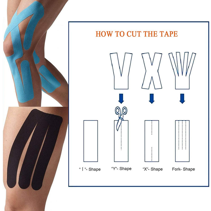 [Australia] - Kinesiology Tape Water Resistant Uncut Sports Tape - 6 Count 2 in x 16.5 ft - Professional Kinesiology Therapeutic Sports Tape,Skin Colored,Latex Free Skin 