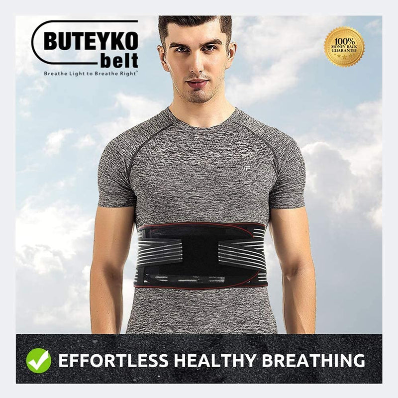 [Australia] - Buteyko Belt | Support Your Practice of The Buteyko Breathing Method for Asthma Relief, Reduction of Sleep Apnea, Snoring, Panic Attacks and Anxiety (M) M (Pack of 1) 