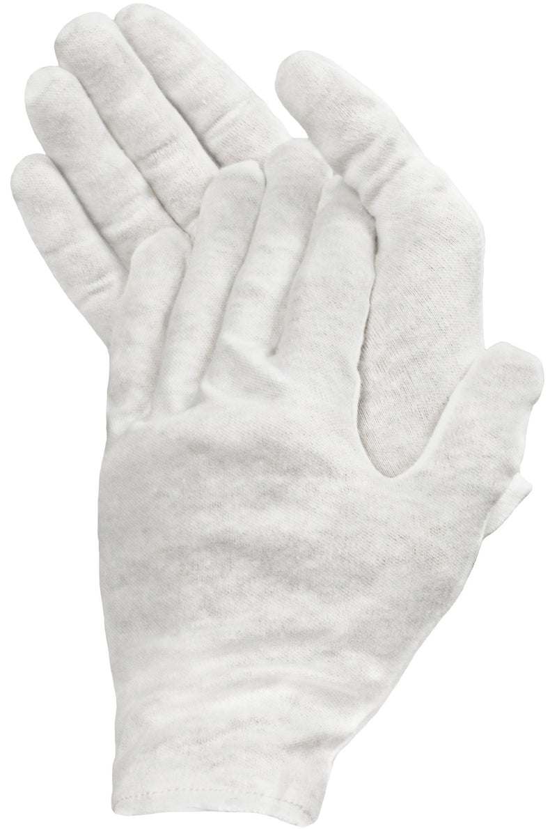 [Australia] - Eurow 100% Premium Cotton Cosmetic Moisturizing Natural Therapy Gloves for Dry Hands Healing and Beauty - White 2 Pairs 