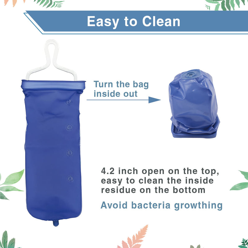 [Australia] - TopQuaFocus 1.8Quart Enema Bag Kit Home Coffee Enema Bag Kit for Colon Cleansing Portable Enema Bag for Colonic Cleanse 4.59 FT Hose 