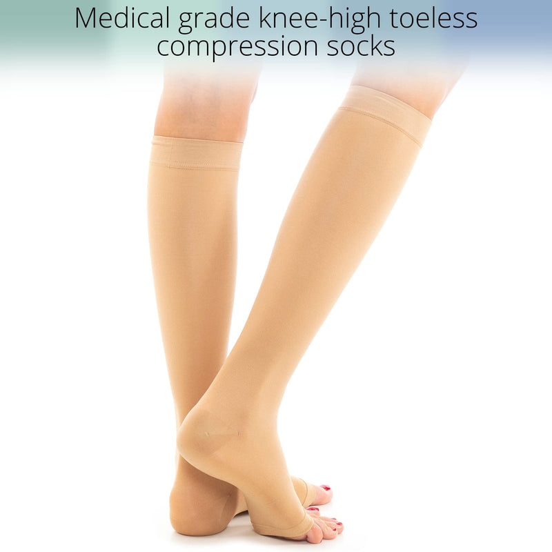 [Australia] - Knee High Compression Stockings, 20-30 mmHg Firm Level (XXL) XX-Large 