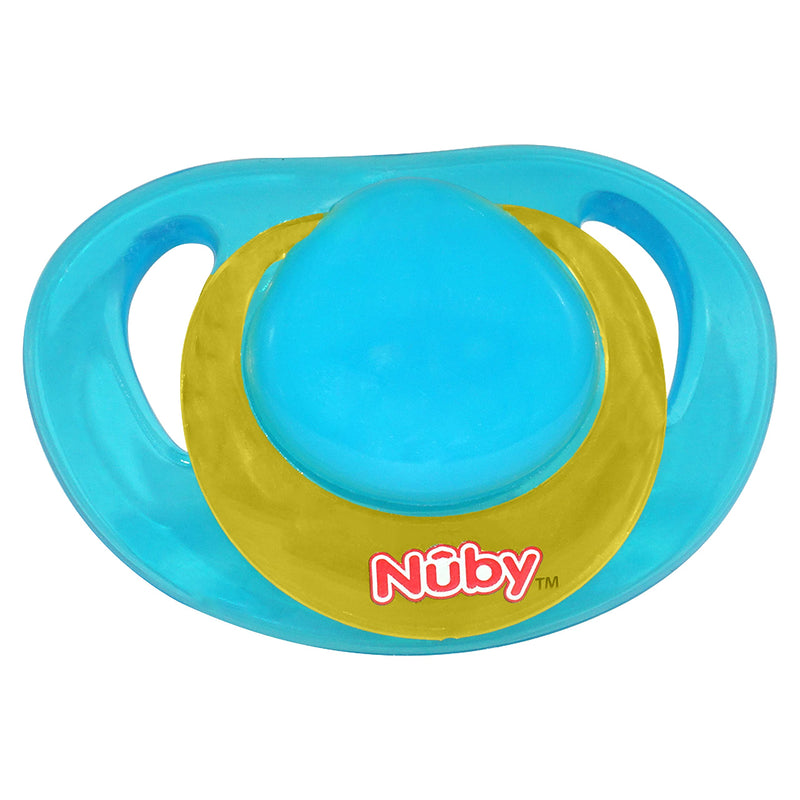 [Australia] - 2Pcs Set of Silicone Orthodontic Dummies with Soft nubs for Newborn Babies BPA-Free and Non-Toxic Suitable for Babies 6-36 Months (Blue) Blue 