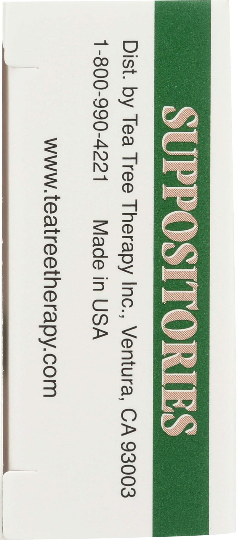 [Australia] - Tea Tree Therapy Vaginal Suppositories with Oil, 6 Count, White 