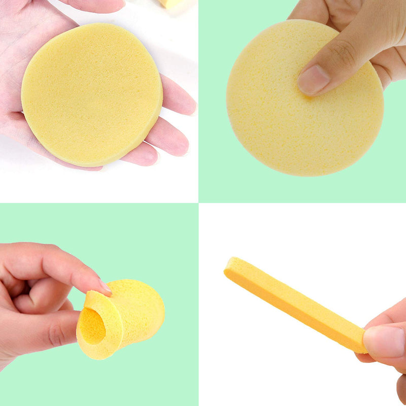 [Australia] - Facial Sponges | 60 Count | APPEARUS PVA Compressed Face Sponge for Face Wash Cleansing, Exfoliating, Mask, Makeup Removal 