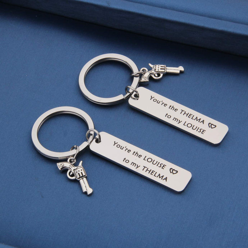 [Australia] - MYOSPARK Thelma and Louise Keychain Set Best Friends Keychains Moving Away Gift Friendship Jewelry Thelma Louise 