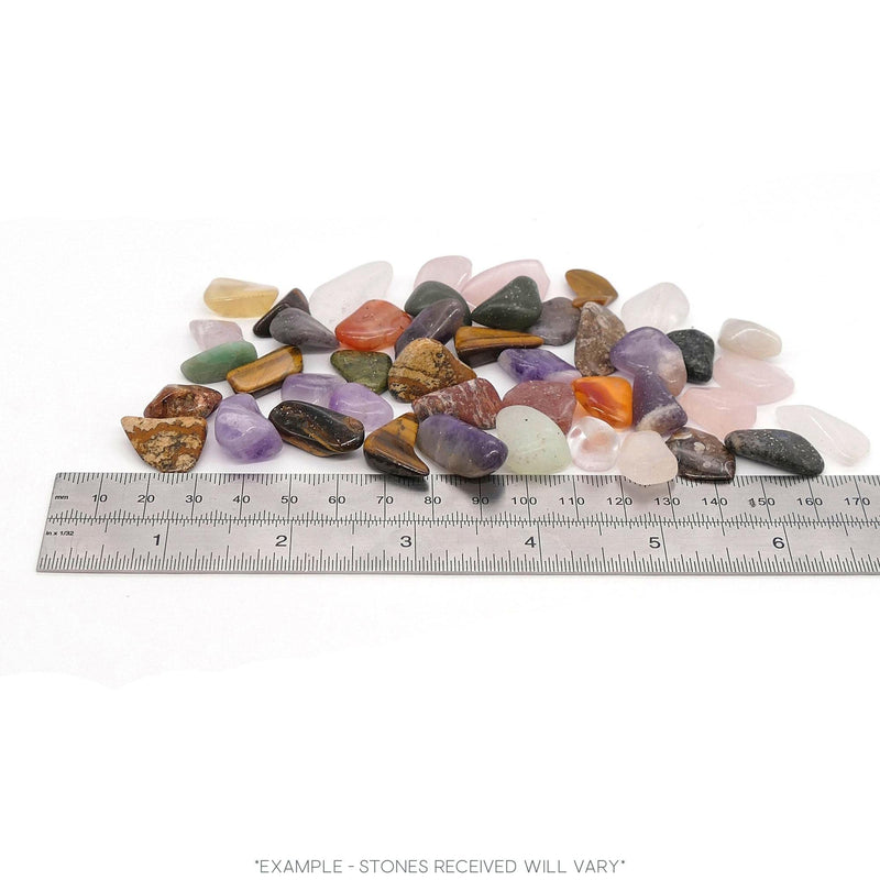 [Australia] - Polished Tumblestone Gemstones, Pocket Reiki, Chakra, Mineral Rocks, 100g Pack (39 to 46 Stones) Size: Small Mix 10mm - 20mm Mixed Stones 