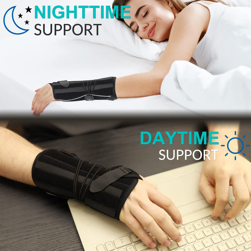 [Australia] - TANDCF bestlife Unisex Universal Wrist Lacer Wrist Brace for Carpal Tunnel Syndrome & De Quervain’s Syndrome,Adjustable Night Wrist Support Brace with Splints Right Hand For Women & Men,Great for Wrist Pain,Sprain,Sports Injuries,Joint Instability,Arth... 