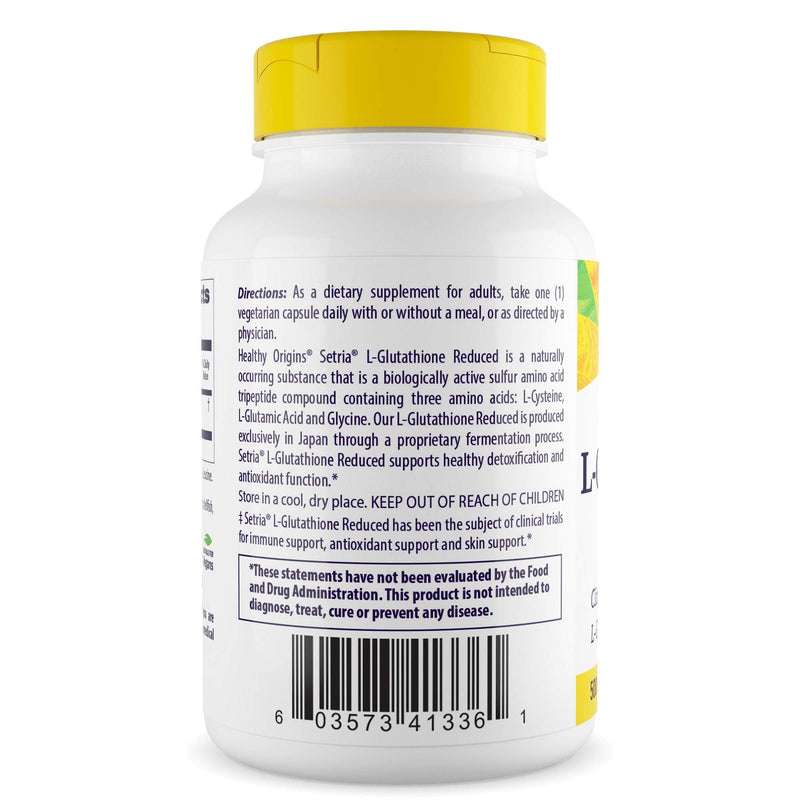 [Australia] - Healthy Origins L-Glutathione (Setria) 500 mg, 60 Veggie Caps 