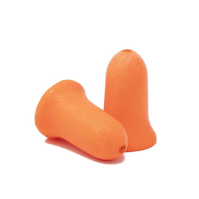 [Australia] - Plugfones Basic Earplug-Earbud Hybrid - Noise Reducing Earphones - Orange 