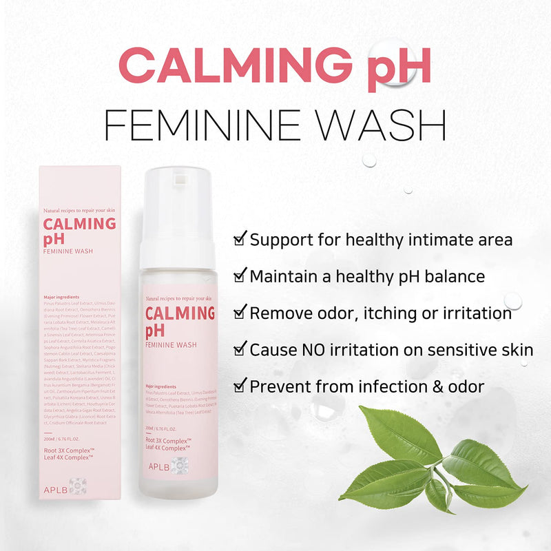 [Australia] - APLB Calming pH Feminine Wash 6.76fl.oz. / For All Skin Types, Detailed Feminine Wash for Women 