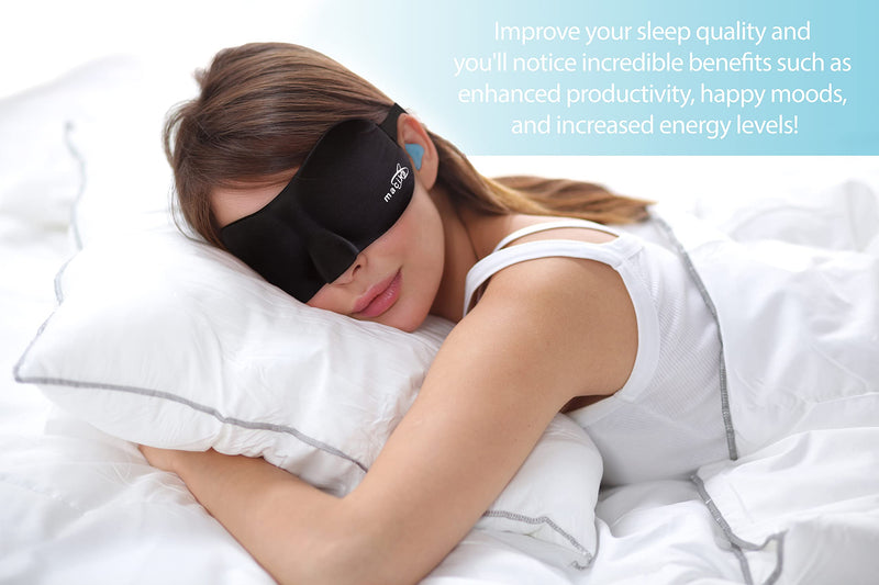 [Australia] - macika Sleeping Ear Plugs Silicone Ear Plugs with Sleeping Mask Comfortable and Soft Earplugs Noise Cancelling Ear Plugs Mouldable Reusable Silicone Plugs for Sleeping, Studying, Swimming,7 Pairs 