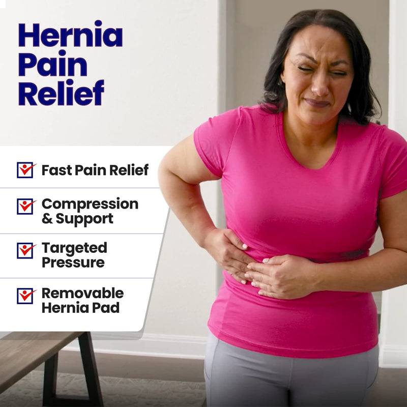 [Australia] - Hernia Belt for Men or Women - Abdominal Binder Lower Waist Support Belt for Umbilical Hernias & Navel Belly Button Hernias with Pad for Inguinal Hernia Stomach Hernia Brace Hernia Truss L/XL 31 - 51" L/XL (37" to 51") 