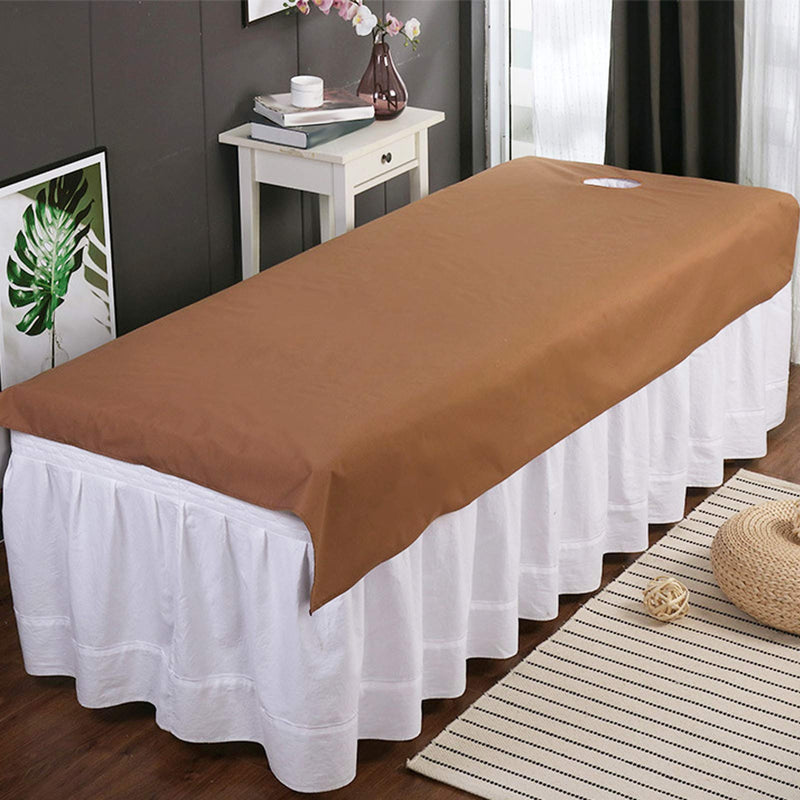 [Australia] - Spa Massage Bed Sheet, Massage Bed Sheet Oil Proof Waterproof Polyester SPa Salon Table Cover With Face Hole Mattress Soft Cotton Beauty Salon Table Cover (03) 03 