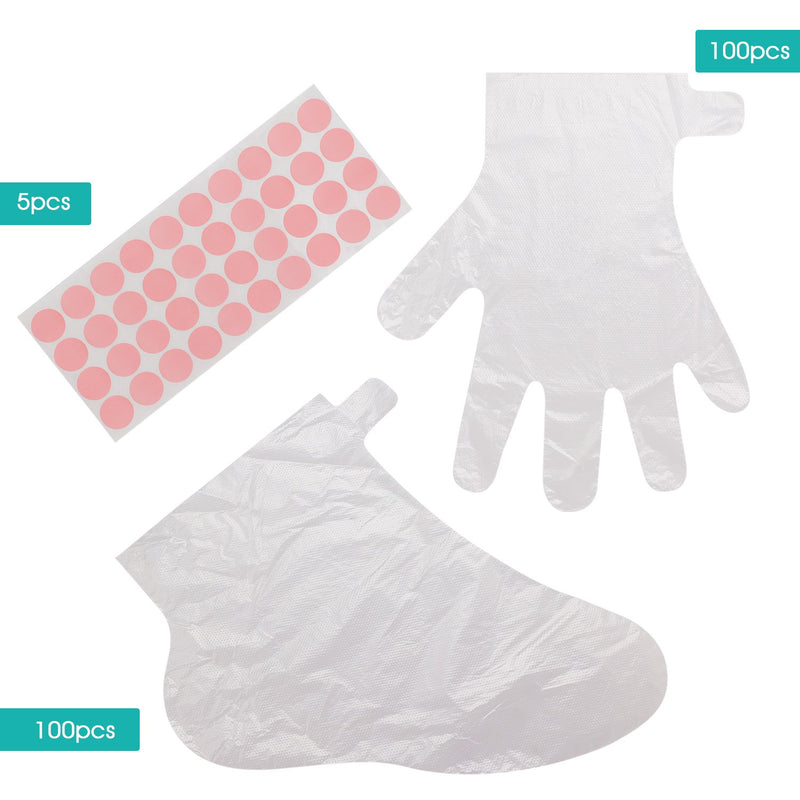 [Australia] - 200pcs Paraffin Wax Bath Liners, Segbeauty Paraffin Bags for Hand & Foot, Plastic Paraffin Baths Socks and Gloves for Thermal Therabath Hot Wax Therapy Bags Covers for Paraffin Wax Machine 200 Piece Set 