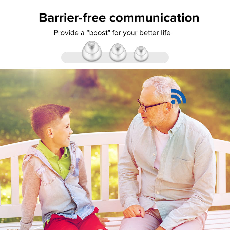 [Australia] - Hearing Aids, 16 Channel Digital Chip, High Fidelity Sound Quality, Noise Reduction, Feedback Cancellation, Ultra-Lightweight Hearing Amplifiers for Adults Hearing Loss (1 Pcs) 