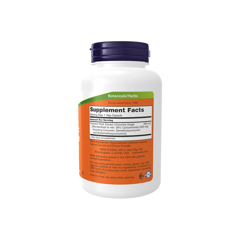 [Australia] - NOW Supplements, Turmeric Curcumin, Derived from Turmeric Root Extract, Herbal Supplement, 120 Veg Capsules 120 Count (Pack of 1) 